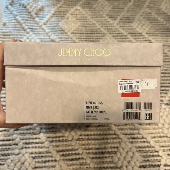 Jimmy Choo - Love 85 pump with mesh - latte / natural WORN ONCE (wedding photos) - Picture 7 of 11